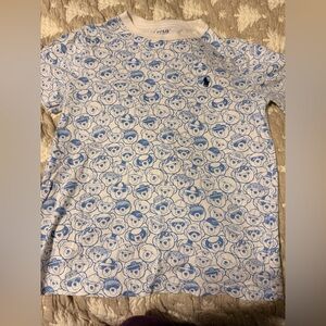 Polo by Ralph Lauren Blue and White Kids Shirt Size 8